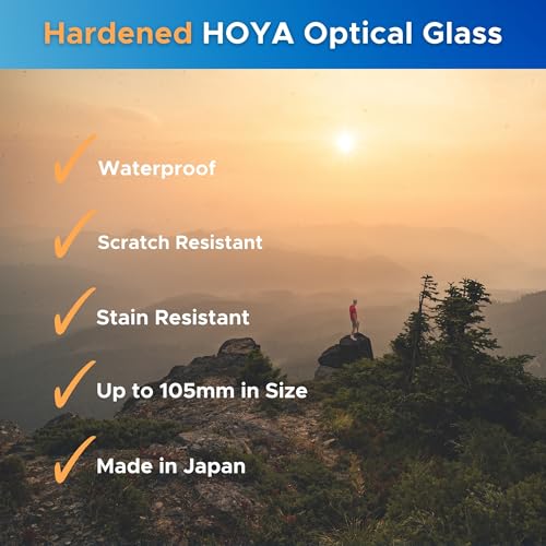 Hoya EVO Antistatic 95 mm Lens Filter — Premium Optical Glass w/ 16-Layer SMC Lens Protector for 99.8% Light Transmission, 5mm Thick, Dust & Scratch-Resistant, Water Repellent for Clear Image Quality