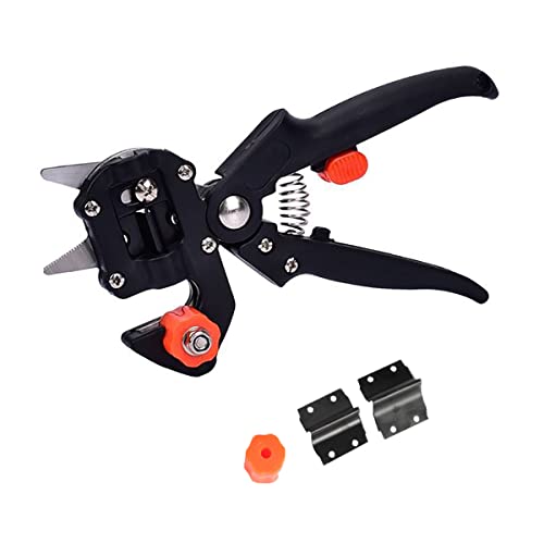 WANGCL Máquina portátil de injerto de árboles frutales para injertar plántulas de jardín con tijeras de corte de follaje, herramienta de corte de injerto