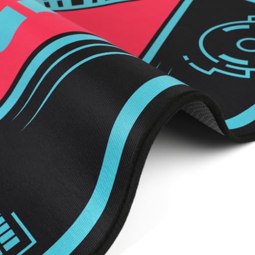 Image of Desk Chair Mat for Hardwood Floor | Hatsune Miku 01 Logo & Music-Themed Elements(36 x 48 in)
