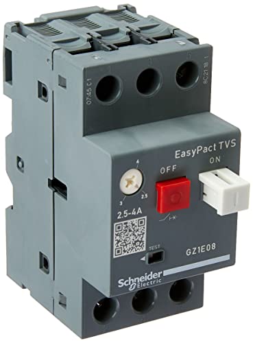 Disjuntor Termomagnetico Tesys Gz1E 2.54A Botao Impulsao Gz1E08, Schneider Electric