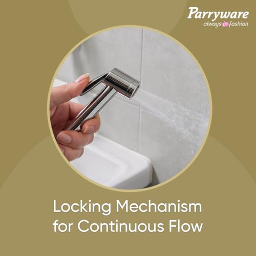Image of Parryware Primo Health Faucet with Hose for Bathroom Fittings | Bidet Spray for Effortless & Effective Cleaning | E8383A1