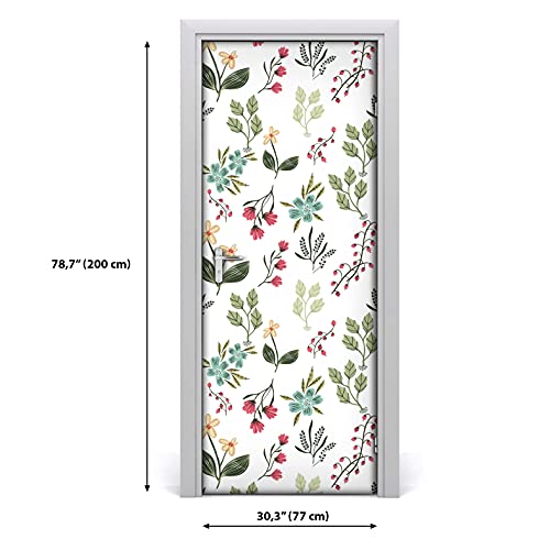 Autocollant de porte 77x200cm imperméable pour masquer les rayures