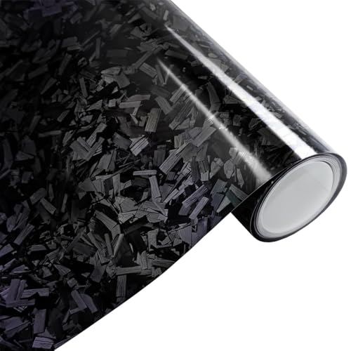 AUTO-STYLE Vinilo Wrap Carbono Forjado para Coches - Negro - 152x200cm
