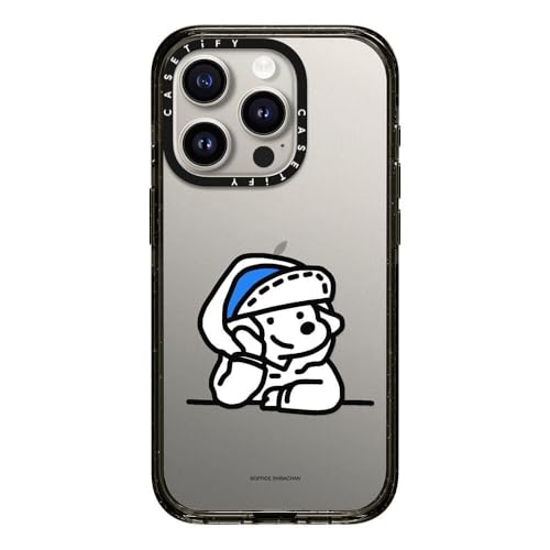 CASETiFY �C���p�N�g iPhone 15 Pro �P�[�X [MIL�K�i���� (4x MIL-STD-810G) / 2.5m����̗����������N���A] - mini JOHN (Lover) - �N���A �u���b�N