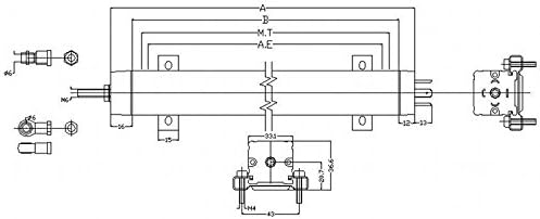 GOWE WYC-R-425mm rod linear displacement sensor linear position sensor electronic scale injection molding machine