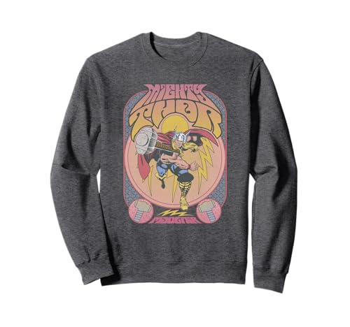 Sweatshirt Thor Marvel au look rétro seventies pour vos sorties