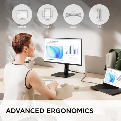 Image of ViewSonic VG2242 22 Inch 1080p Monitor, VA Display with 120Hz for Smooth Home and Office Productivity, Advanced Ergonomics, HDMI, DisplayPort, VGA, and USB Inputs