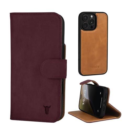 Étui iPhone 16 Pro Max en nubuck marron résolvant le problème des coques lourdes