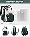 LOVEVOOK Mini Backpack Purse for Women, Small Backpack Bag, Light Weight Stylish Backpack for Daily Travel, Drak Green-Beige-Black