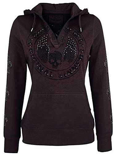 Rock Rebel by EMP Never Regret Femme Sweat-Shirt à Capuche Bordeaux S Cover