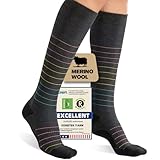 Top 20+ Best Travel Compression Socks 2021 30 Iambamboo Merino Wool Compression Socks for Women Men, 15-20 mmHg Graduated, Soft & Breathable for Nurses, Running Athletic, Travel, Pregnancy L/XL (Red&Yellow&Blue)