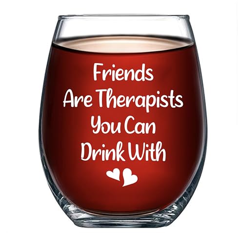 Panvola Friends Are Therapists You Can Drink With Friendship Gift