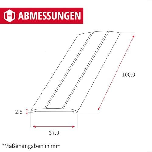 Türschwelle Gedotec selbstklebendes Übergangsprofil Aluminium 1000 mm
