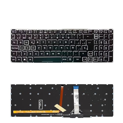 Clavier portable russe LG05P_N10BRL N14BRL Nitro 5 AN515-57 blanc RGB