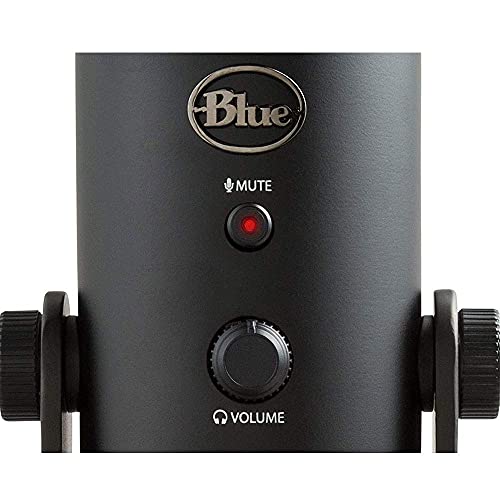 Blue Yeti Blackout Usb Professional Multi-Pattern Usb Microphone Plus Pack Bundle With Presonus Studioone 5 Artist Daw, Izotope Rx Elements Plug-In And Groover 3 Tutorials 3-Month Subscription #TOP6