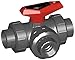 PVC Ball Valve 3-Way Union 3/4"