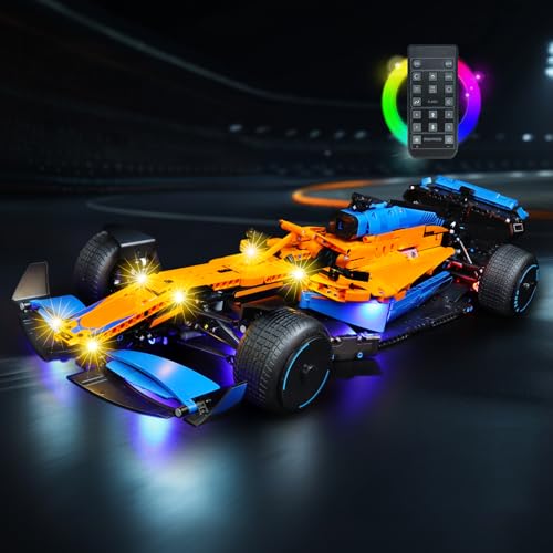 BRICKSHINING LED Lighting Compatible with Lego McLaren Formula Race Car 42141, Light Kit Compatible with Lego 42141, Giving Light to Model, NOT Included The Model Set(RC Model)