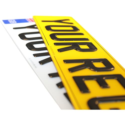 PRIME 3D Number Plates - 100% UK MOT Compliant - Customised Road Legal Personalised Registration