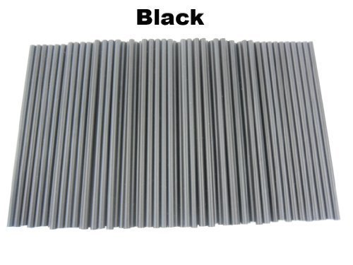 Pack of 50 190 x 4.5mm (7.5") Loypack Black Coloured Plastic Lollipop Sticks Cake Pop Sticks