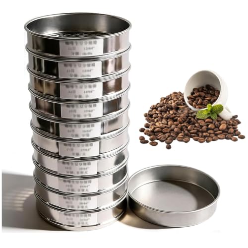 Tamiz para granos de café que elimina el tueste desigual con mallas de acero 2