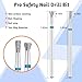 BQAN 2Pcs Nail Drill Bits Diamond Cuticle Removal Bit for Acrylic Nails Manicure Nail Prep and Nail Gel Polish Remover, 3/32