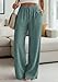 PRETTYGARDEN Womens Palazzo Pants Summer Fashion 2026 High Waisted Wide Leg Drawstring Flowy Beach Trousers with Pockets (Blue Green,Small)