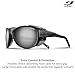 Julbo Explorer 2 Mountain Sunglasses - Black Matte/Grey Frame - Brown w/Silver Mirror Lens (Spectron 4)