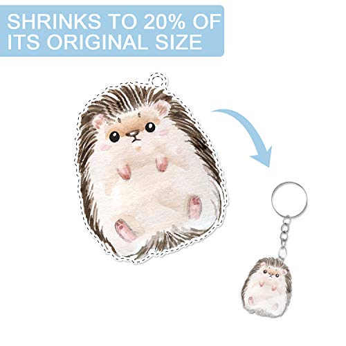 Warckon 12 Pieces Printable Shrink Plastic Sheets For Ink Jet Printers, Shrink Art Paper Shrink Film Sheets For Kids, Create Your Own Earrings, Necklace, Keychains 8.3 X 11.6 Inch / 21 X 29.5 Cm #TOP5