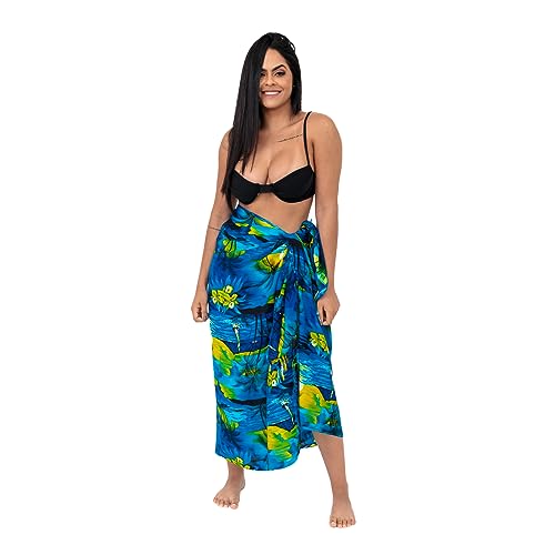 Canga de Praia Summer em Viscose (Azul)