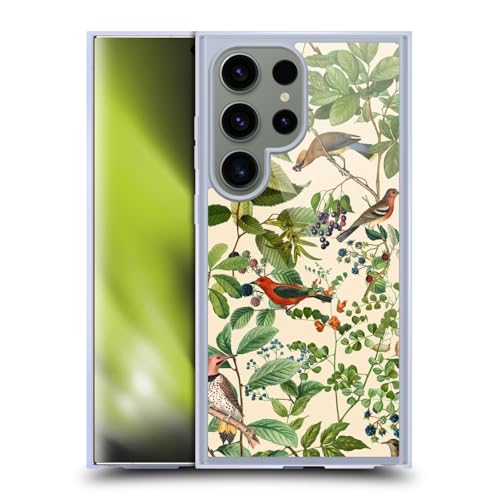 Coque Samsung S24 Ultra MagSafe Baies Oiseaux Fleurs Idéale pour les Sorties en Nature