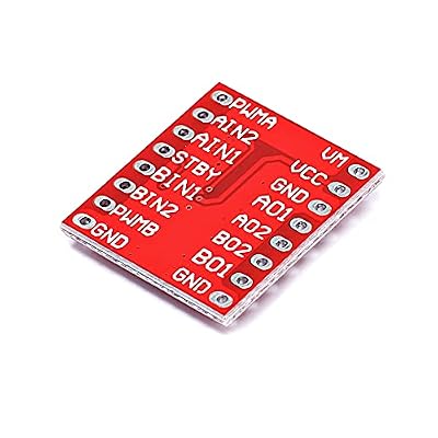 Teyleten Robot TB6612FNG Dual DC Stepper Motor Driver Module 1.2A Peak 3.2A Better Than L298N(Pack of 3)
