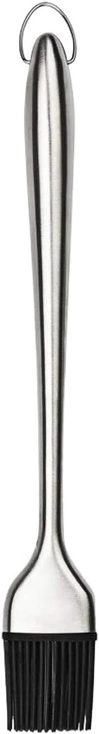 Silicone Kitchen Oil Brush BBQ Grill Basting Stainless Steel Handle Pastry Barbecue Cooking Tools(Large 30.5cm)