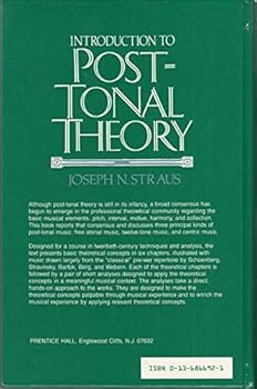 Hardcover Introduction to Post-Tonal Theory Book