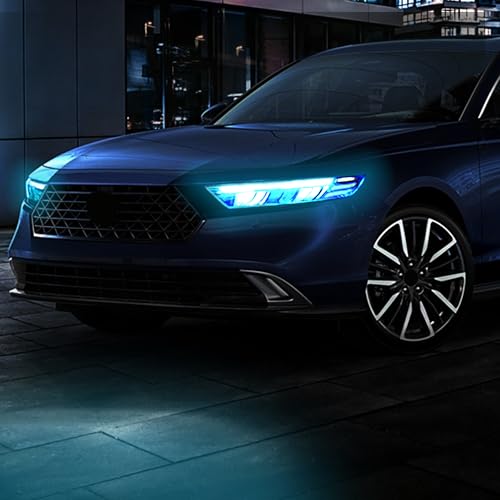 Film vinyle pour phare teinté bleu compatible Honda Accord 2023 2024 TOMALL