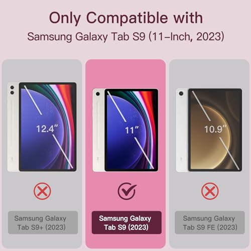 Coque Samsung Galaxy Tab S9 JETech prune de 11 pouces - 2