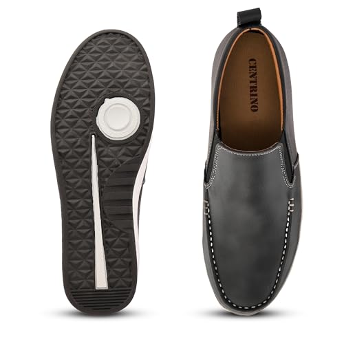 Image of Centrino Walking Loafers for Men | Shoes for Man Stylish | Casual Slip-On Lightweight Moccasins | Cushioned Insole | Breathable Comfortable | Hand-Stitched | Mens Loafer Shoes for Daily Office Outings (9495)