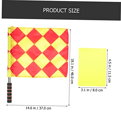 Set de silbato y banderas para referee de fútbol miniatura 4