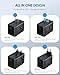 EPICKA Universal Travel Adapter, GaN 75W International Plug Adapter with 3 USB-C PD Fast Charging & 2 USB-A Quick Charging Adaptor All-in-one Wall Charger for USA EU UK AUS (TA-105 Max, Black)