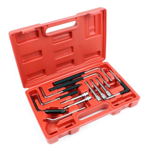 WilTec Set de Herramientas para Montaje y desmontaje de Unidades de airbag en automóviles, con bits