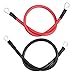 Battery Cables Set 8AWG 12 Inch Power cord Battery inverter jumper cables 12in with 3/8