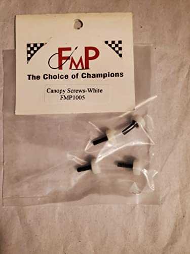 Fortune Model Products Raptor 30/50 Canopy Screws w/Standoffs - Black FMP1026