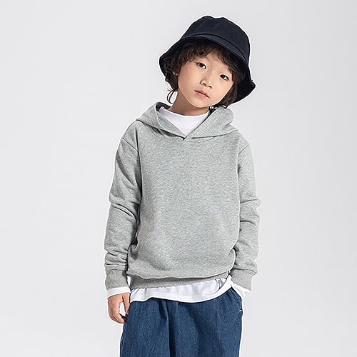 Toddler Boy Girl Solid Cotton Pullover Hoodie Kids Basic Hooded Sweatshirt Long Sleeve School Tops2