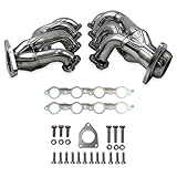 Replacement Header for LS V8 Engines – With MLS Gaskets and Right Side Beveled Flange – 304 Stainless Steel