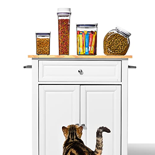 Oxo Good Grips Pet Food Dispenser - 4.5 Qt/4.25 L |Ideal For Up To 4Lbs Of Dog Food Or 3.5Lbs Of Cat Food | Airtight Dog And Cat Food Storage Container | Bpa Free #TOP7