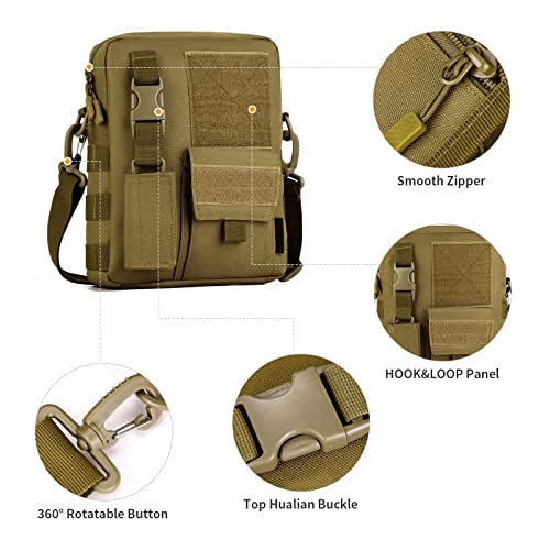 Wowelife Small Canvas Messenger Bag Small Tactical Bag Crossbody Casual Pack #TOP5