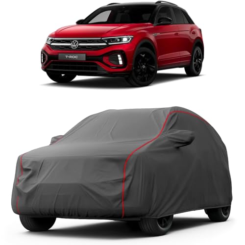 Image of Heavy-Duty Car Cover for Compatible with Volkswagen T ROC (2020 to 2025 All Models) Deluxe Car Protection Cover - Waterproof & UV-Resistant All-Season Exterior Protection