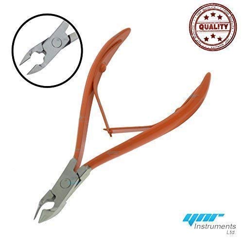 YNR® Cuticle Nipper Cuticle Cutter and Remover for Dead Skin - Durable Manicure Tools and Cuticle Clippers- Stainless Steel Professional Tool (Orange)