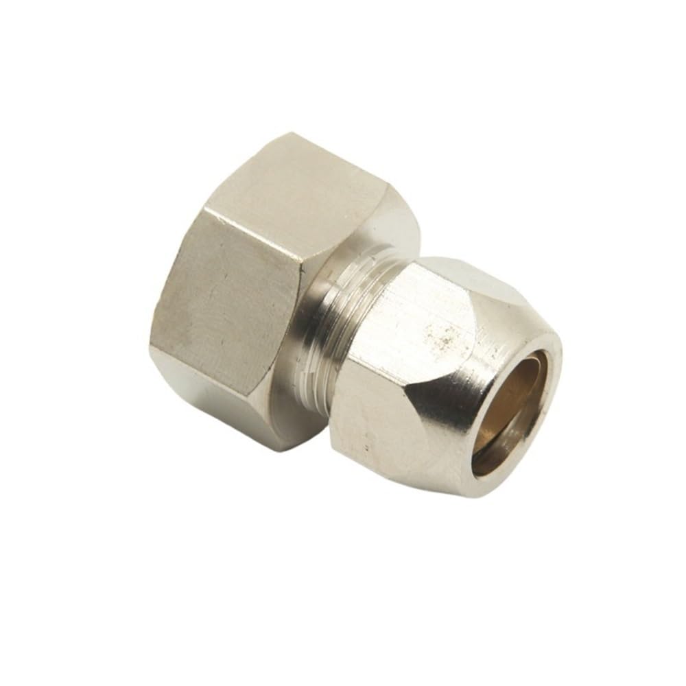 Coal2toalpw Women's One Color Ring Lock Compression Ferrule Connector For Oil Tube - 4-12Mm Thread, 1/8 3/8 1/2Inch Bsp - 1Pc Fitting(12Mmx1/4Inch)