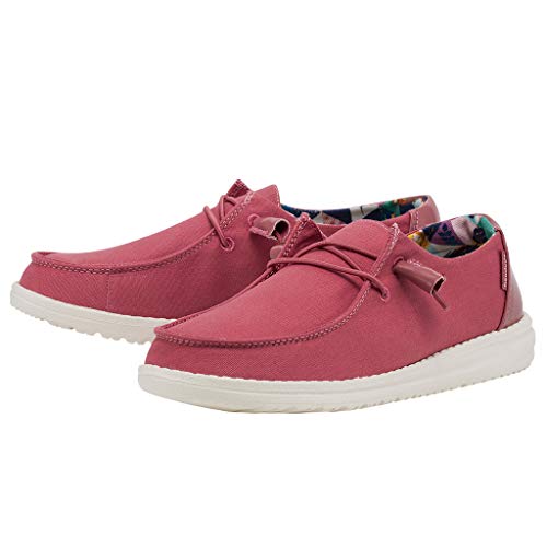 Image of HEYDUDE Women's Wendy Chambray | Women's Shoes | Women's Lace Up Loafers | Comfortable & Light-Weight
