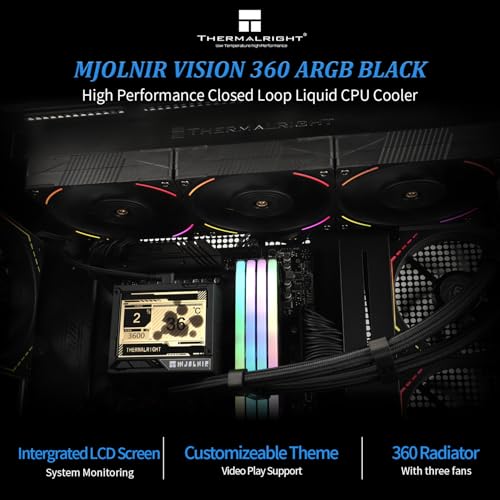 Thermalright Mjolnir Vision 360 ARGB Black CPU AIO Cooler - Image 2